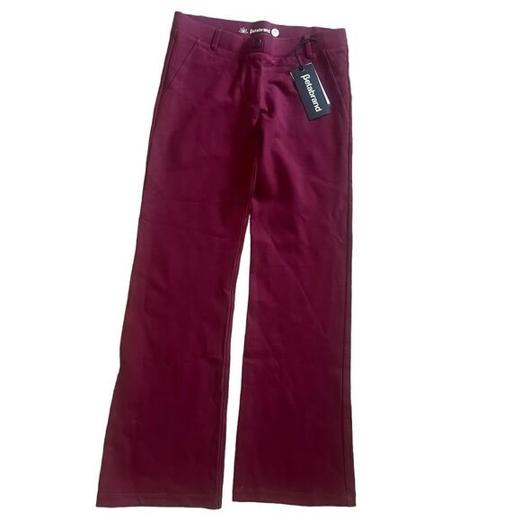 Betabrand Oxblood Wide or Boot Cut Yoga Dress Pants. Medium Petite. New with Tag - Picture 3 of 11